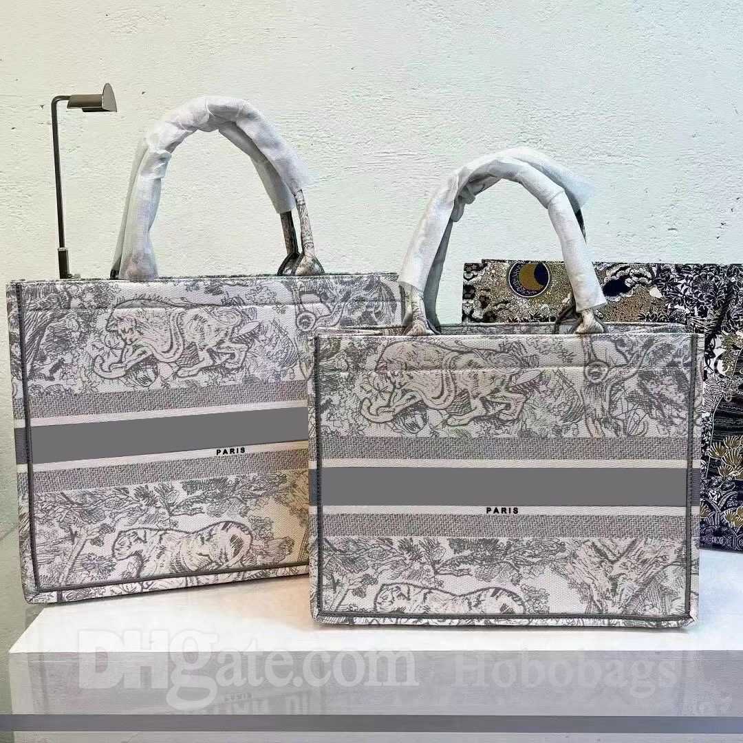 

Top Quality Designer Totes Fashion Tote Woman Bag Canvas Screen Print Embroidery Luxury Black Letter Handbags Design Shoulder Bags Lady, Gray letter