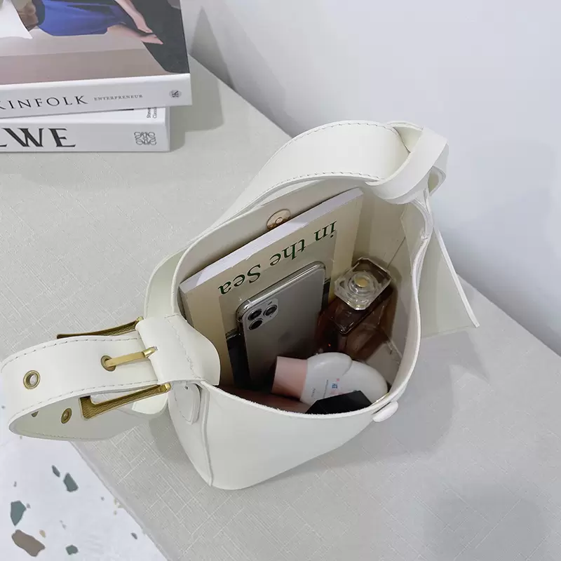 

Famous Brand Women Leather Handbags Simple Crossbody Bags for Women with Purse Solid Shoulder Bag Female Vintage Bucket Bags Sac, Lavender