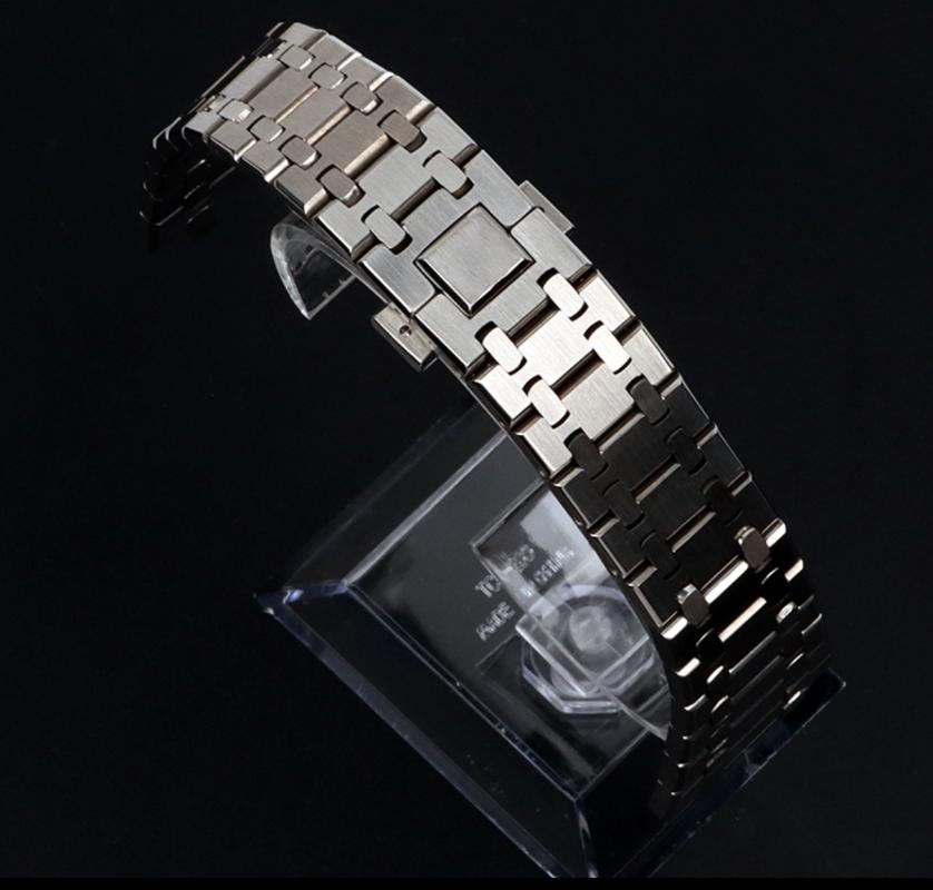 

Wristwatches DIDUN Men Watch Straps Black Leather Steel Silver, Stell -g