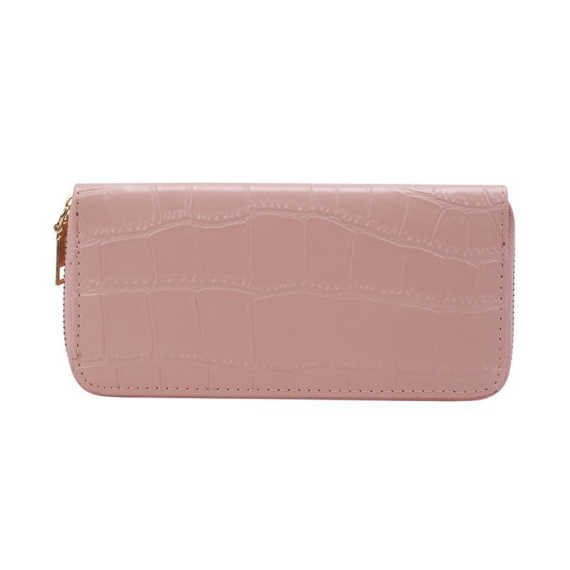 

3pcs Wallets Women PU Plain Stone Prints Large Capacity Long Credit Card HolderMix Color, Black