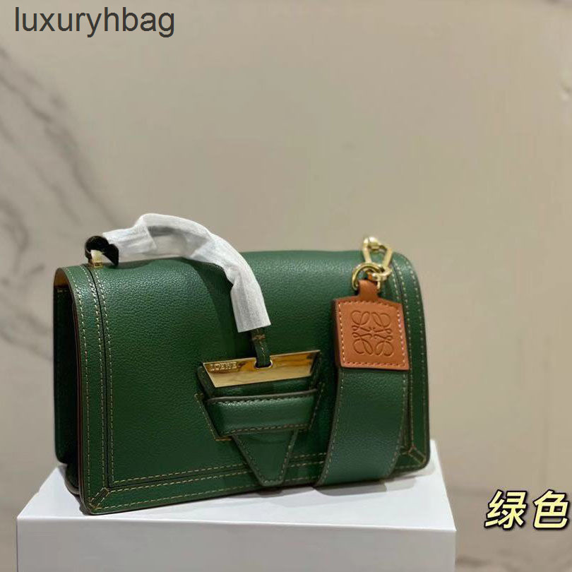 

Designer Woman Bag 2022 Loews Leather Bags Women Handbags Saddle Female Lychee Leather One Pattern Shoulder Handbag Gate Mini Dk5v, Elephant gray
