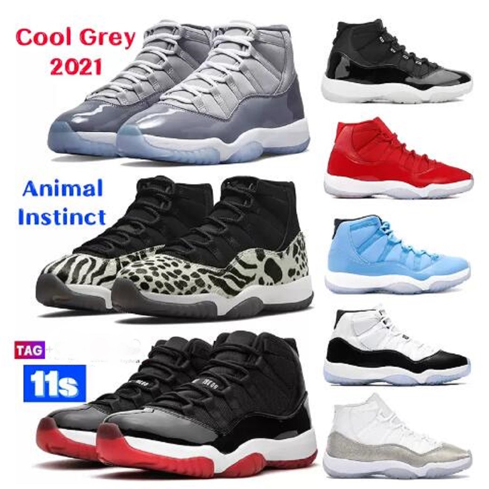 

2022 11s basketball Shoes 25th Anniversary legend University blue white bred cap and gown men women sneakers trainers, # 14