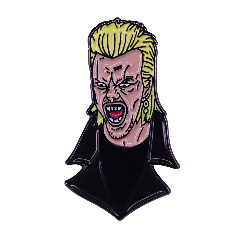 

David Kiefer Sutherland 80s Horror Movie Vampire enamel Pin brooch Michael You're eating maggots How do they taste, As picture