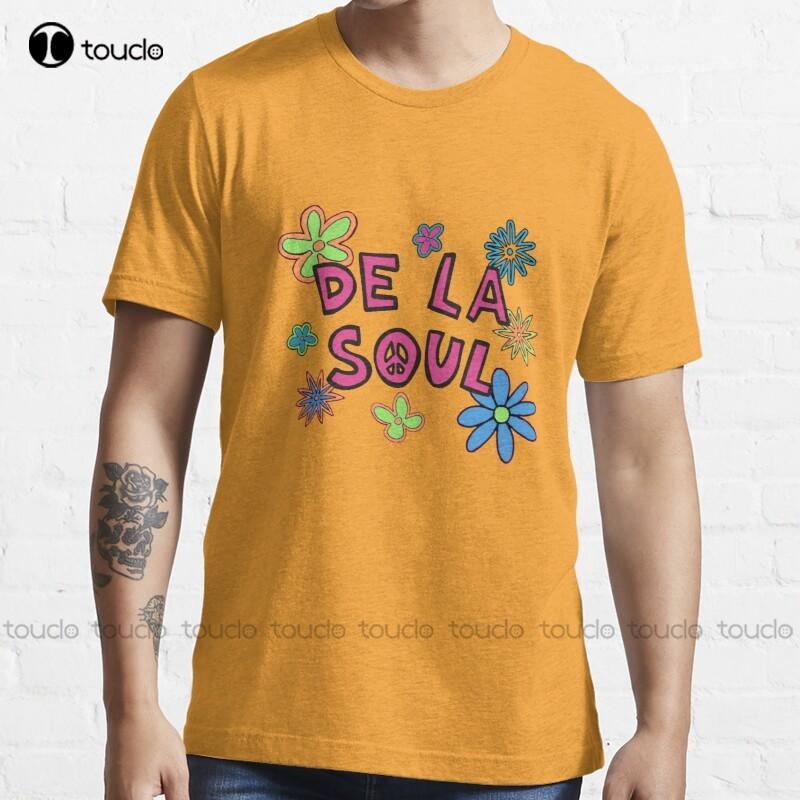 

Men' T-Shirts De La Soul Pattern T-Shirt Cotton Tee Shirt, Black