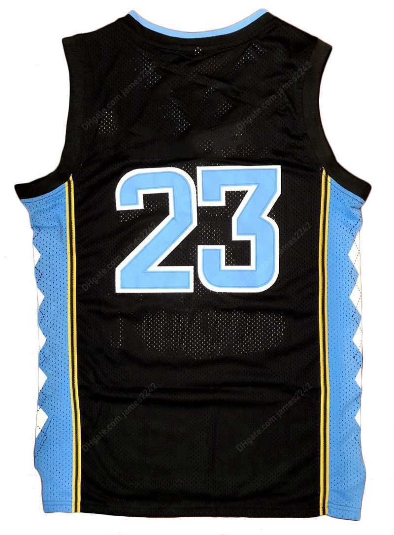 

College Basketball Wears Ship From US Michael MJ #23 Basketball Jersey Men' All Stitched Blue White Black Size -3XL Top Quality Jerseys