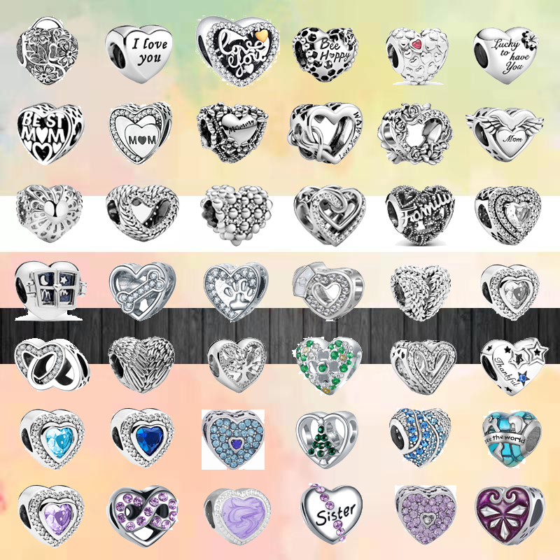 

Fit pandora charms 925 bracelet Bead Original box Color Red Angel Wings Love European charm jewelry