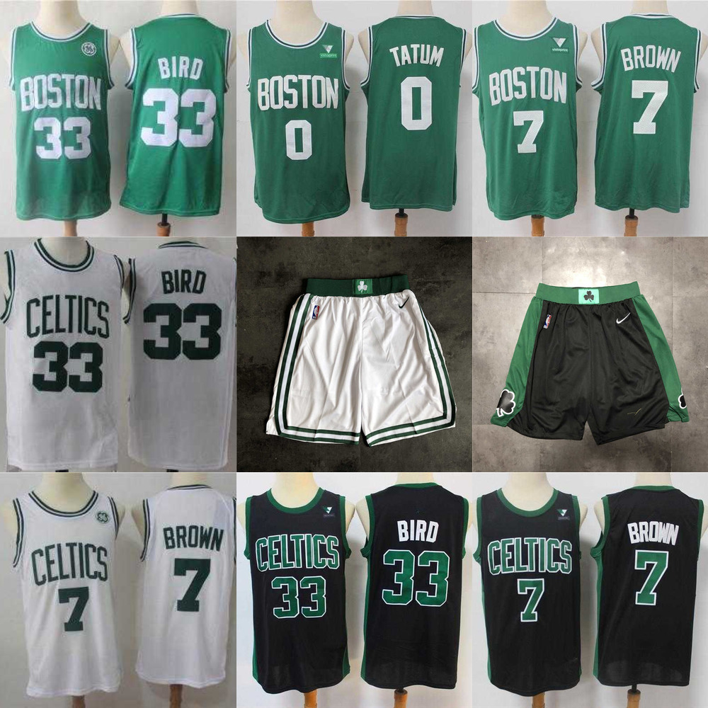 

Basketball Jersey Boston''Celtics''MEN jersey Larry 33 Bird Kemba 8 Walker Jayson 0 Tatum Jaylen 7 Brown Basketball Shorts Black, Color