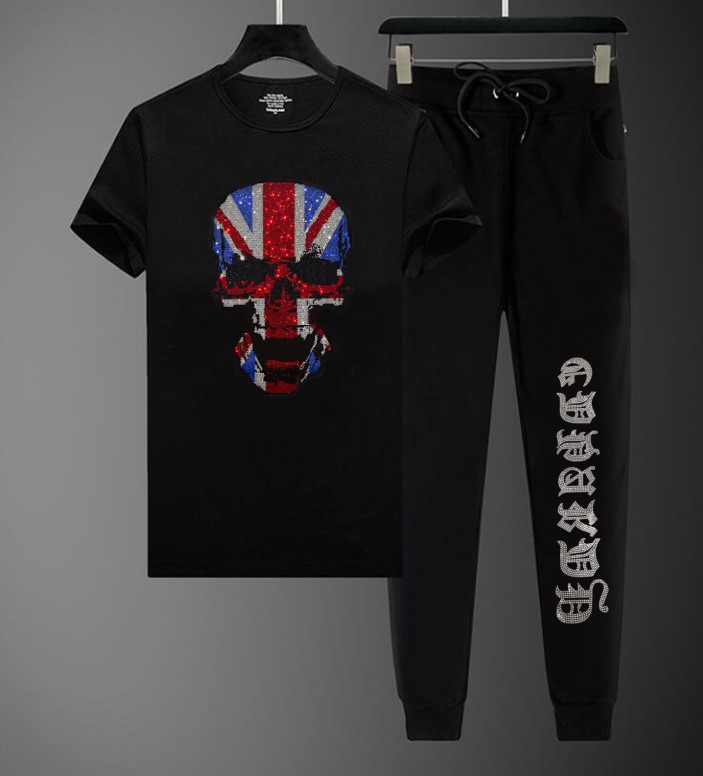 

Hot Drill mens Stracksuit summer streetwear men set brand hip hop outfit, As show