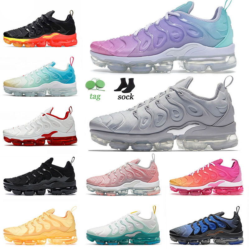 

New Quality Tn Plus Runnin Shoes for Men Women Pastel Cool Grey Light Bone Bubblegum Griffey Knicks Vibes Magenta University Gold Sneakers Trainers Size 13, C47 coquettish purple 36-47
