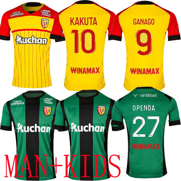 

2022 RC Lens away maillot soccer jerseys 22 23 KAKUTA OPENDA 27 GANAGO SOTOCA FOFANA GRADIT FORTES Football Shirts 2023 kids home BUKSA CABOT BANZA POREBA 13, Lens 22 23 home man 1