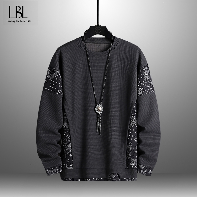 

Mens Fashion Casual Hoodie Male Sportswear Pullover Patchwork Autumn Sweatshirt Large Size Men Hip Hop s 220402, Xywb6727white