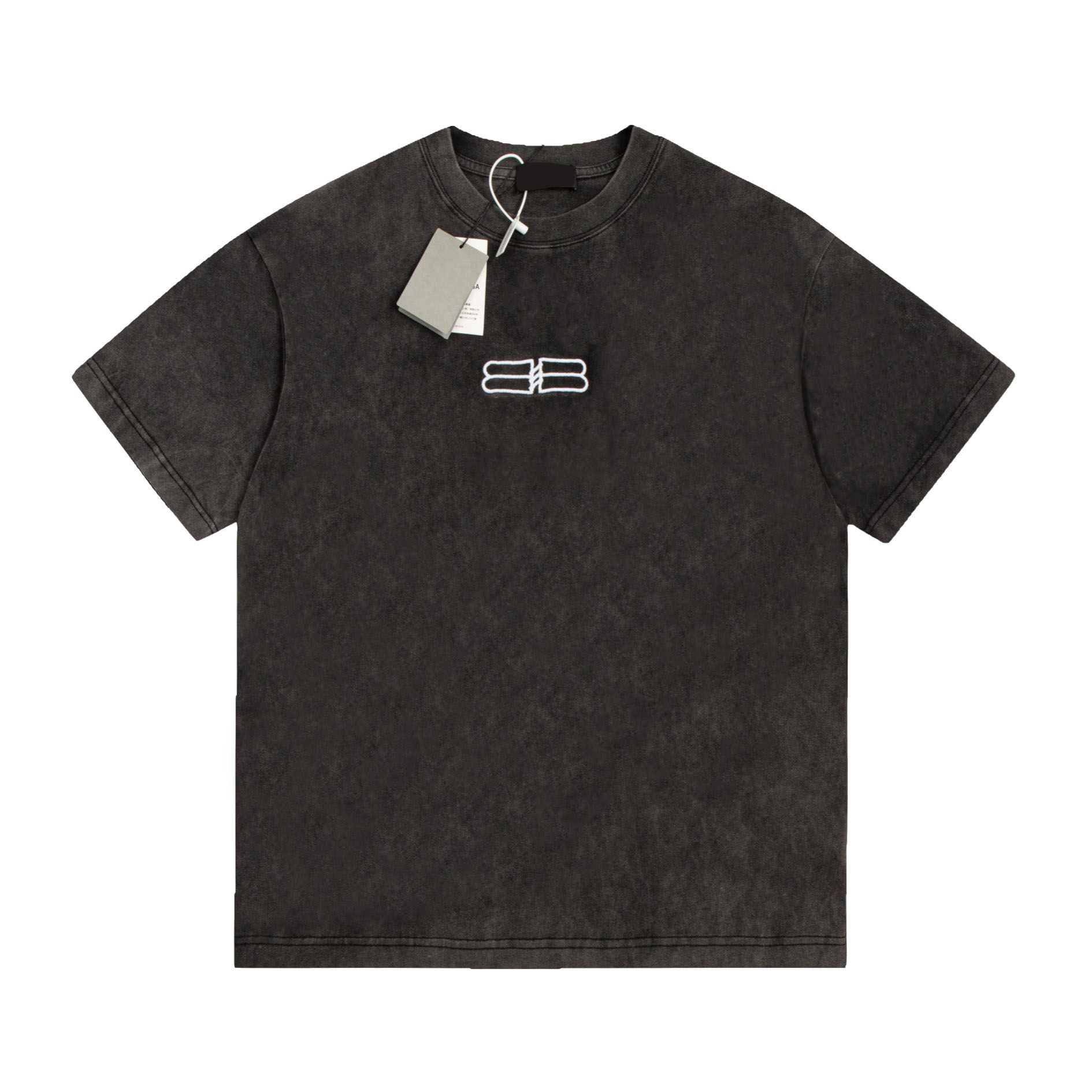 

Men's T-Shirts Round neck embroidered and printed polar style summer wear with street pure cotton T4y, 21