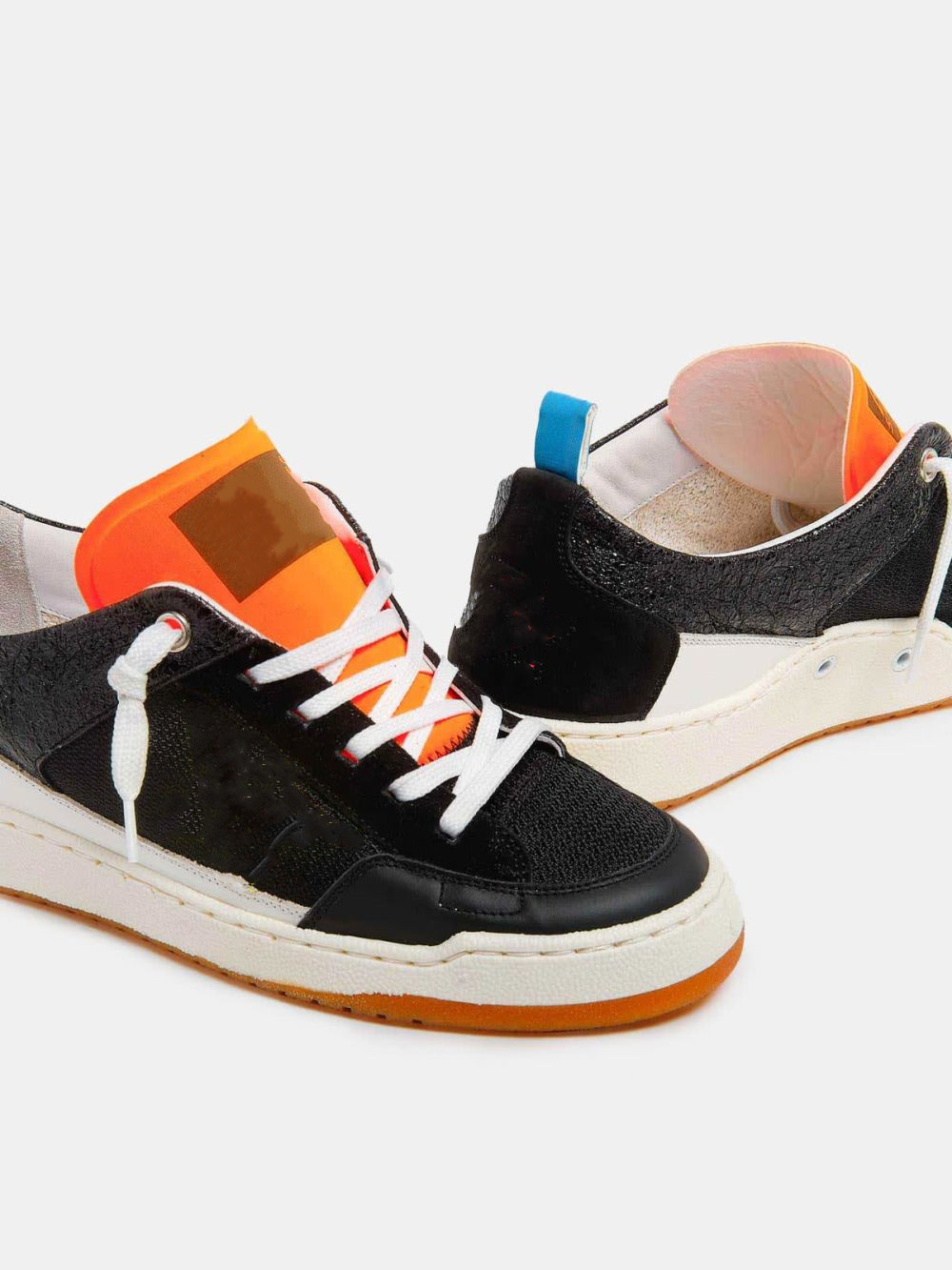 Couples chaussures de sport Designer luxe version supérieure Baskets Ouais uomo nere con stella giallo fluo Italien rétro pur fait à la main en c