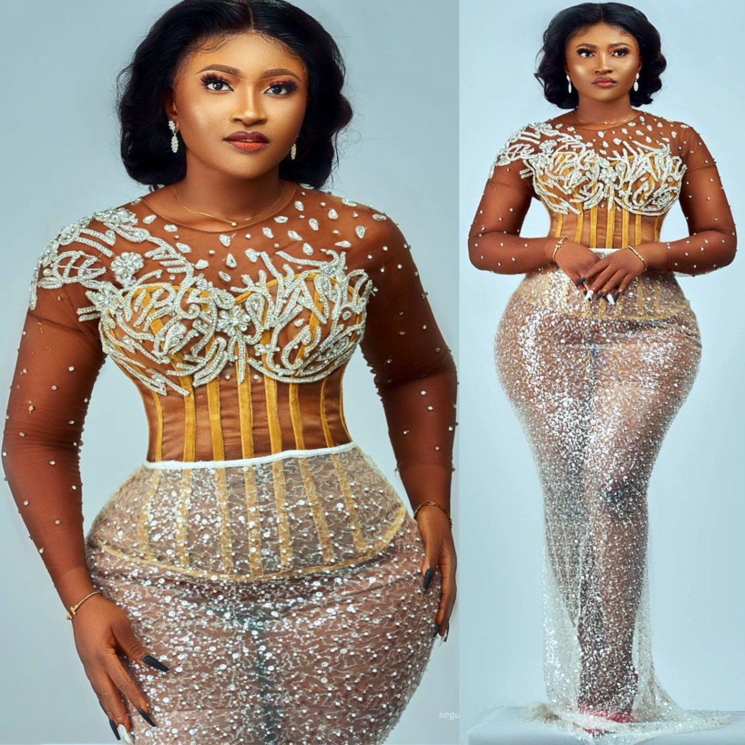 

2022 Plus Size Arabic Aso Ebi Ivory Mermaid Sexy Prom Dresses Beaded Crystals Lace Evening Formal Party Second Reception Birthday Engagement Gowns Dress ZJ577, Dark red