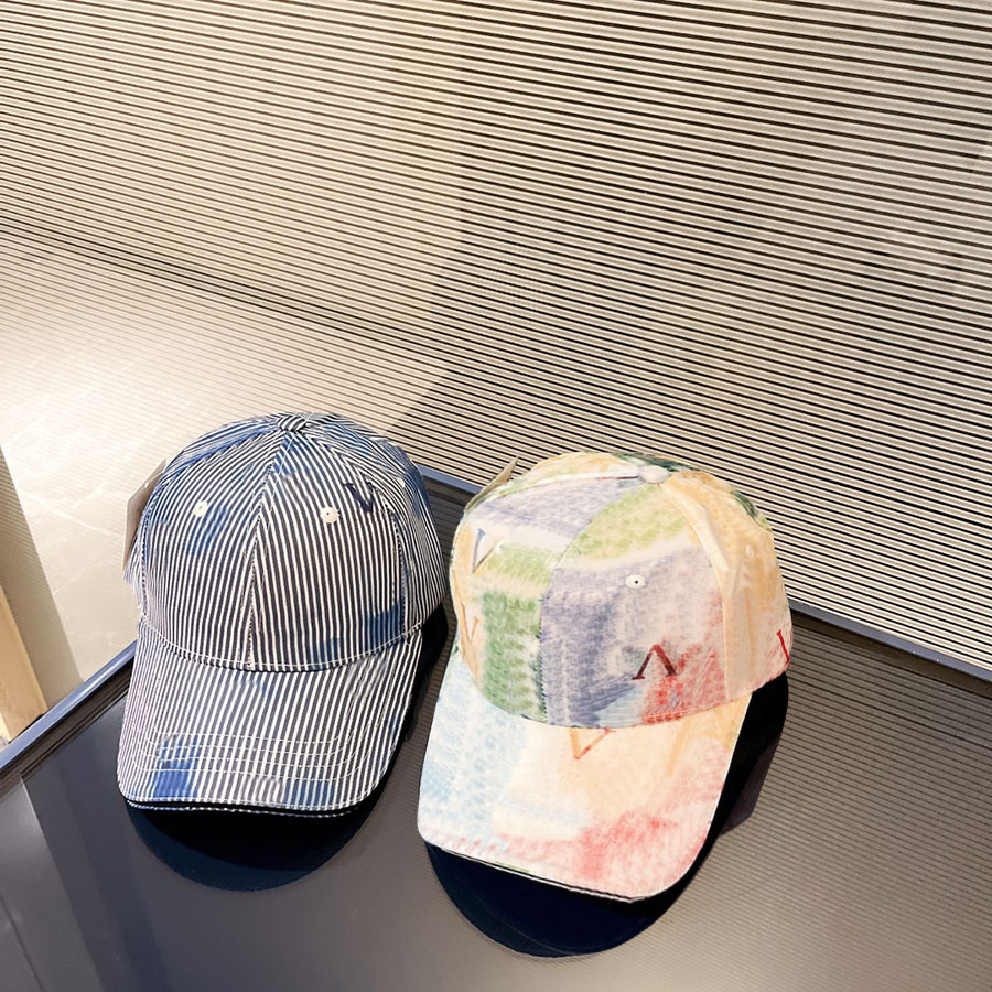 

Summer Ball Caps Fashion Designer Cap Adjustable Sunhat for Man Woman 2 Colors High Quality, C2