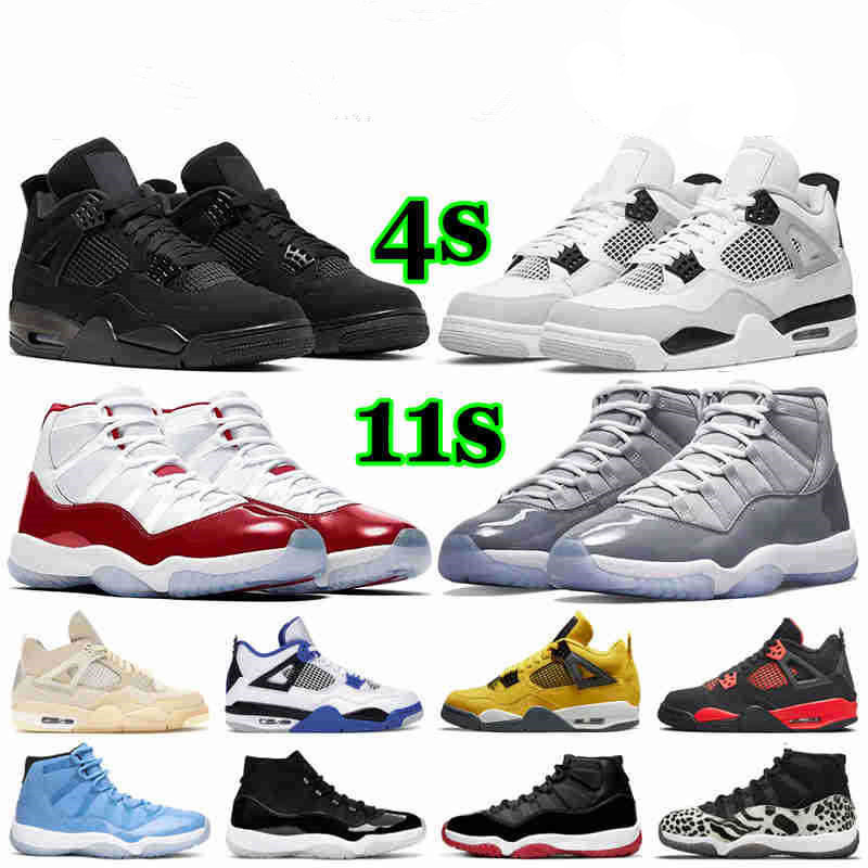 

With Box Jumpman 4 Basketball Shoes Men Womens Sneakers 11 Mens 4s Military Black Cat Infrared Cool Grey 11s Cherry Spor, #20
