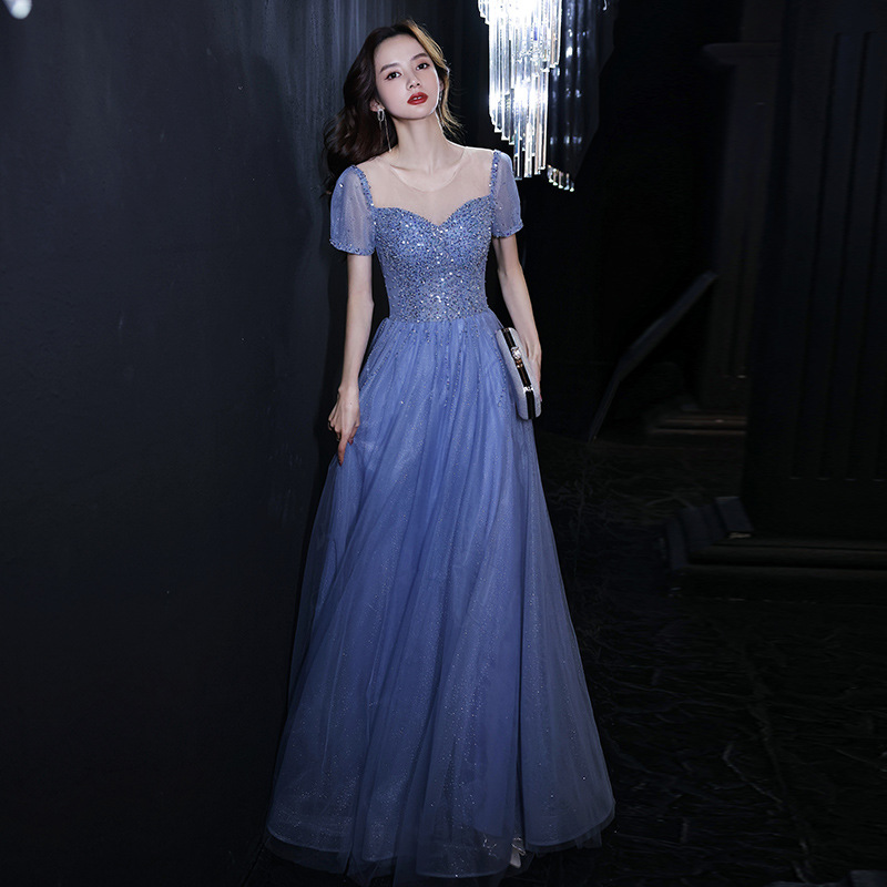 2023 robes de soirée de luxe Dubaï dentelle perlée avec Puffy longues paillettes Bling strass perles Bow ceinture plus la taille robes de bal for