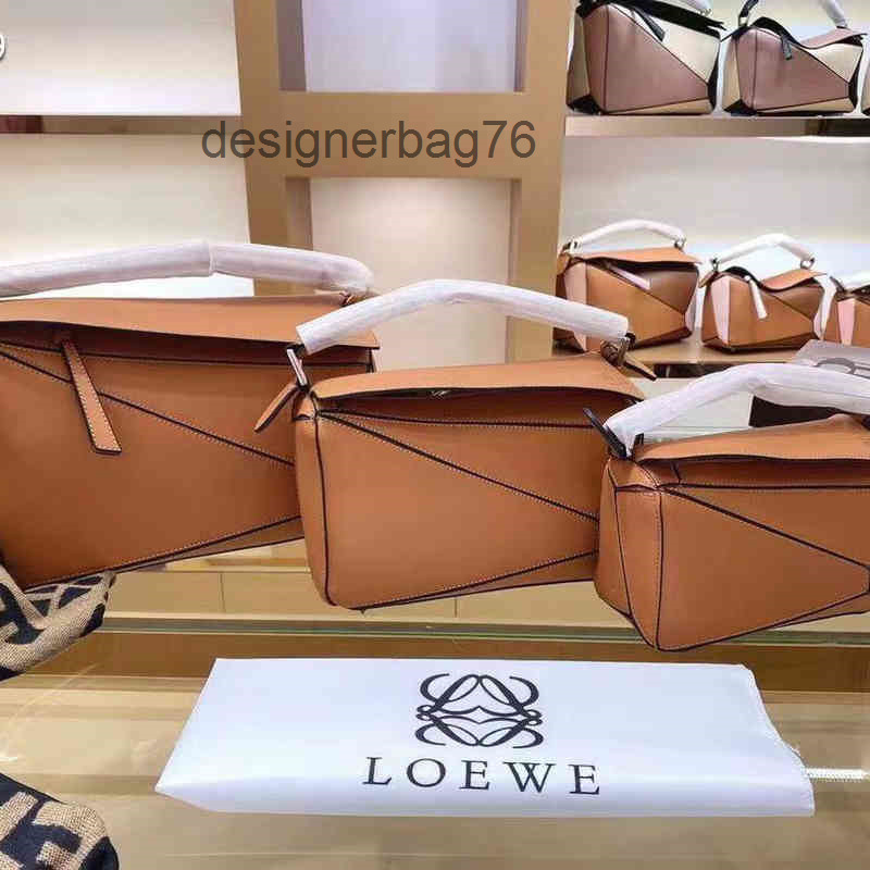 Luxurys Designer Loews'sholder Sac 2022 Sac à main sacs Couir Coue Couir Géométrique Messenger à main un puzzle 8 GKE4 XIJA