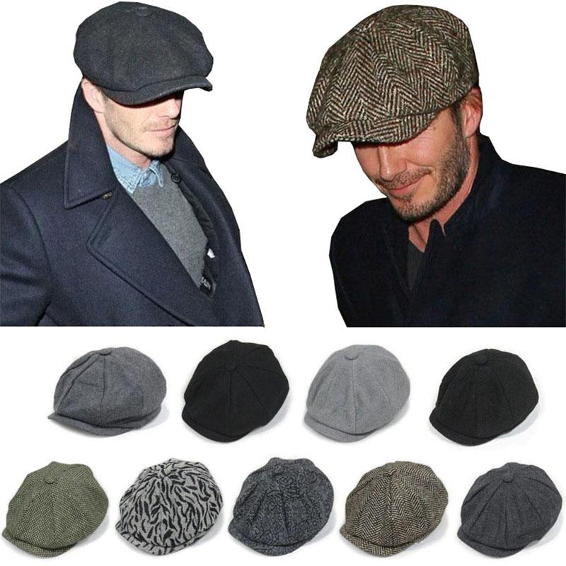 

Berets Classic Fashion Sboy Hat Autumn And Winter Casual Dome British Plaid Retro Spaper Female Artist Male, 12