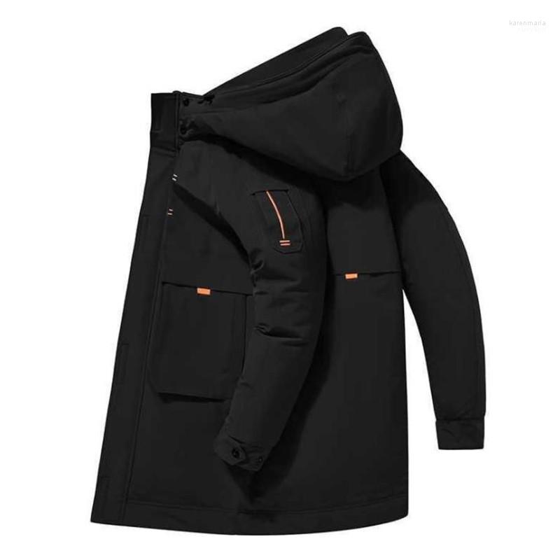 

Men' Down & Parkas 2022 Winter Jacket Men Overcoat Windproof White Duck Coat Jackets Warm Kare22, Black