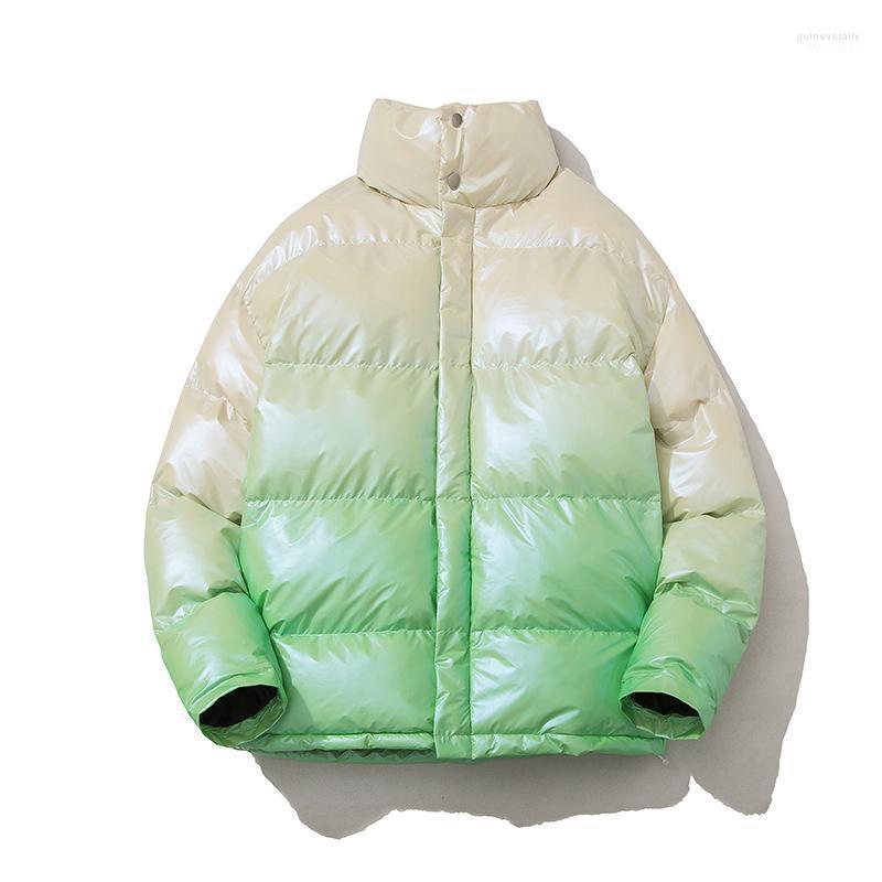 

Men' Down & Parkas LEGIBLE 2022 Winter Coat Casual Loose Jacket Man Patchwork Thicken Jackets Male Stand Collar Men Guin22, Green