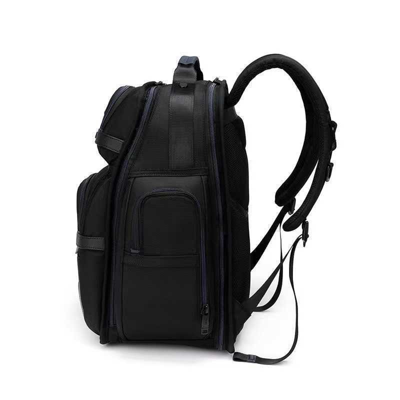 

travel TUMI casual fashion trend backpack ballistic nylon waterproof business daily with pocket commuter backpack black men and women's same
