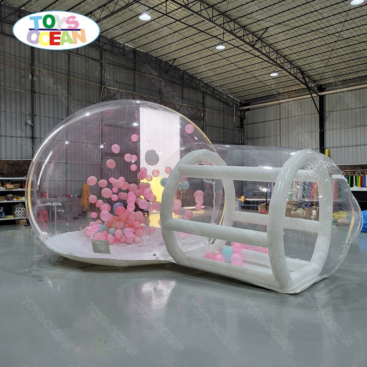 

Toy Tents inflatable balloon dome turned money artist bubble house