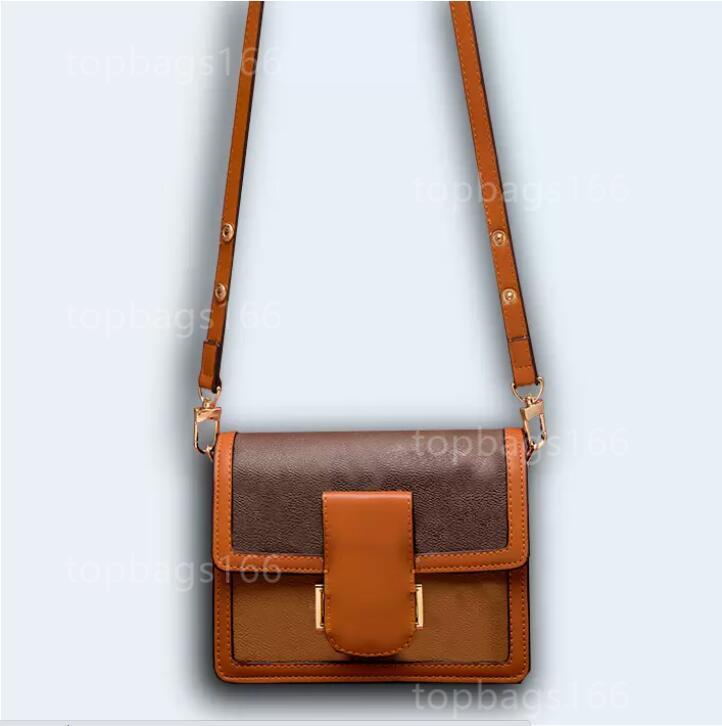 

Newly arrived Bag Dauphine woc shoulder bag vintage cowhide design crossbody package leather evening bags Street Style Lock Hasp Envelope Handbags, Dark khaki