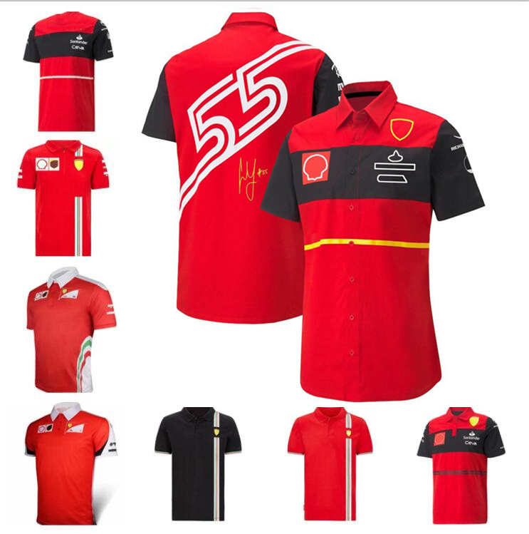 

22/23 Sainz Charles Leclerc Schumacher Vettel F1 Formula 1 one jersey national team rugby Jerseys men home away polo shirts uniform 2122