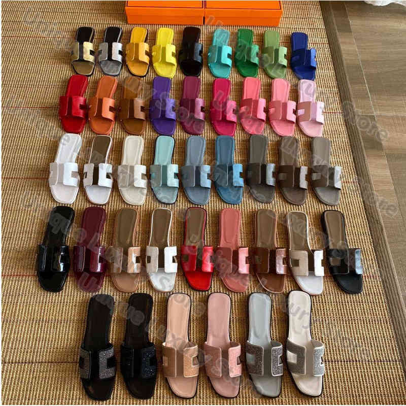 

Designer slipper Summer Womens Luxury Beach Slide Cow Leather Flip Flops Sexy Heels Ladies Fashion Orange Cut-out Scuffs Shoes, 25