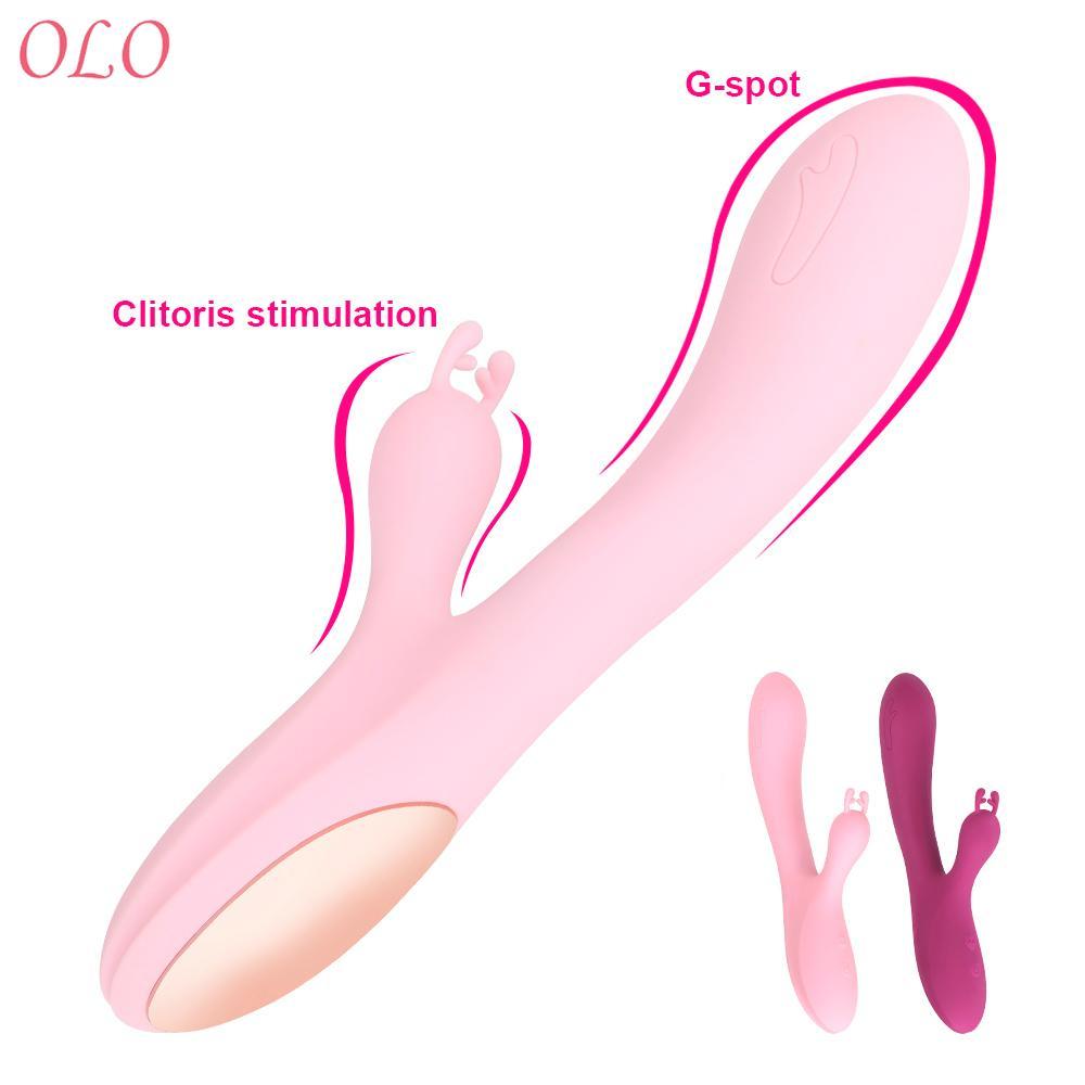 10 Speeds Vaginal Pussy Massager Rabbit Dildo Vibrator G-Spot Clitoris Stimulator 2 Motors Cute Deer sexy Toys for Women