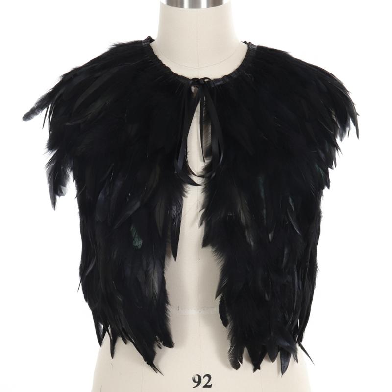 

Garters Feather Shawl Sexy Harajuku Punk Women Body Bondage Cage Harness Waist Belt Straps Suspenders Rave Wear CostumeGarters, Pg0139