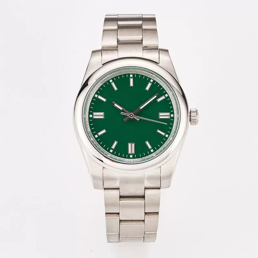 

Green Dial Couples Automatic Analog Mechanical Men's Ladies Watch 36mm 41mm Stainless Steel Luminous montre de luxe Oyster Perpetual, 01
