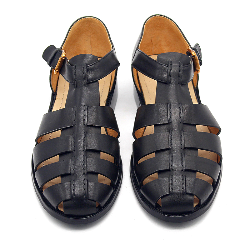 2024 Rome Gladiators Handmade Vintage Cow Leather Men Sandals Fashion Mens Shoes
