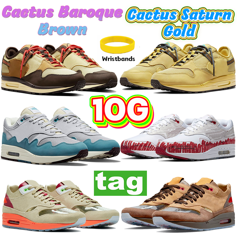 

Fashion Cushoin 1OG men Women Running Shoes Cactus Baroque Brown Saturn Gold Clot Solar Red Patta Waves Black Beige Grey Monarch Tinker Sketch sport red Sneakers, #37- shoe box