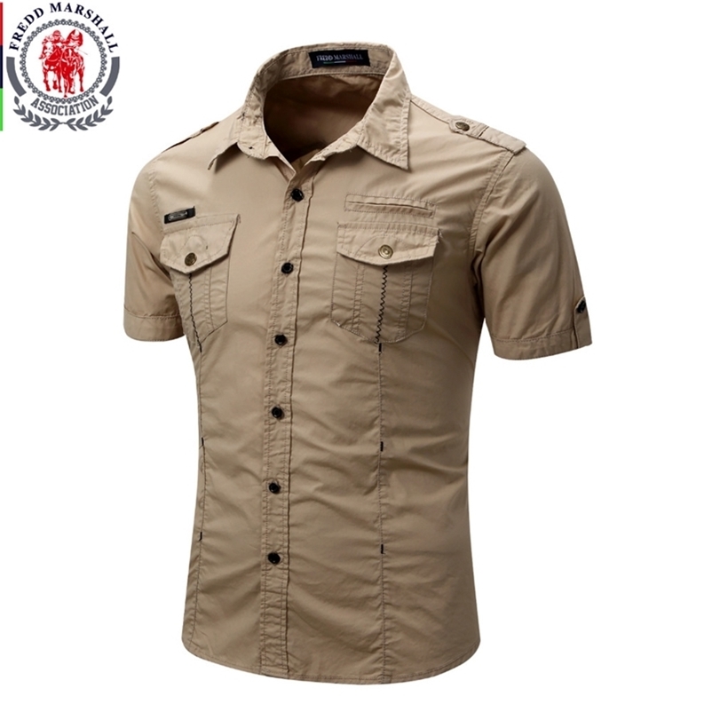 

Men s Shirt Men Cargo Fashion Casual Summer Style 100 Cotton Solid Mens Plus Size S 3XL 55888 220614, 55888khaki
