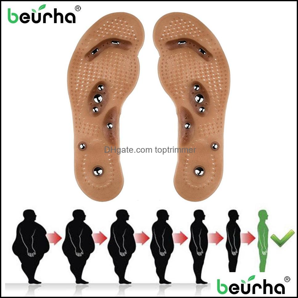 

Health Gadgets Care Beauty Body Detox Magnetic Foot Acupuncture Point Therapy Insole Cushion Masr Brioche Comfort Dhrka