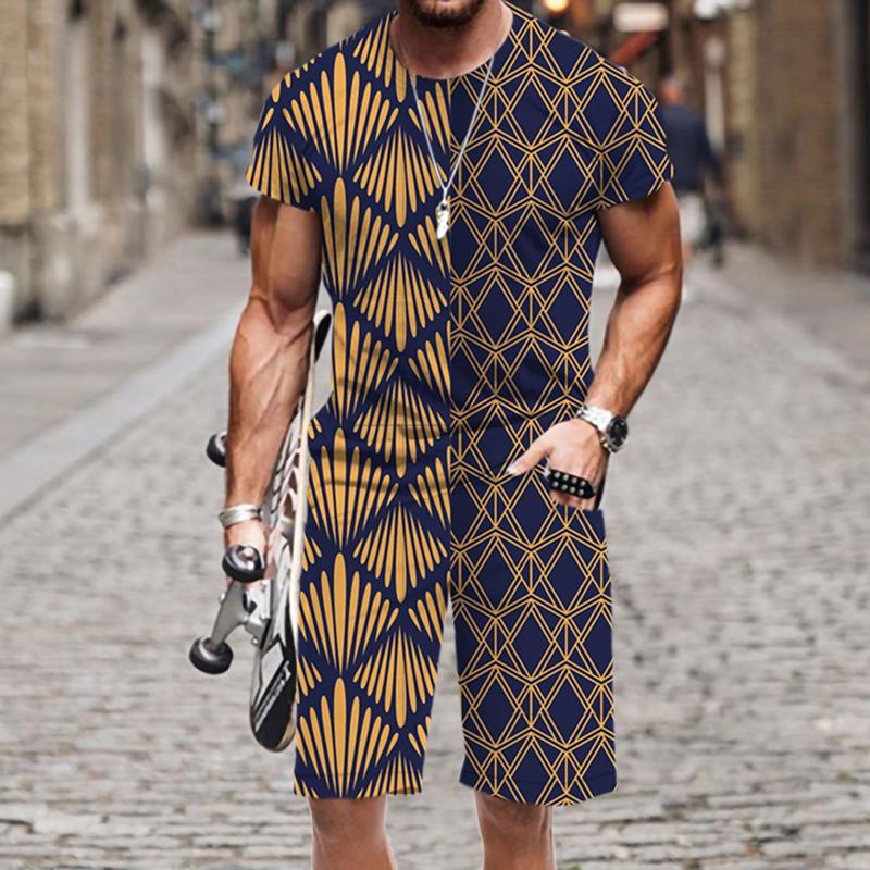 

Men's Tracksuits Sportswear Men's T-shirt Set Casual Outfit Summer Tops Street Funny Short Sleeve Beach Harajuku 2022 Hip-hop Fashion, At357jiaadk176