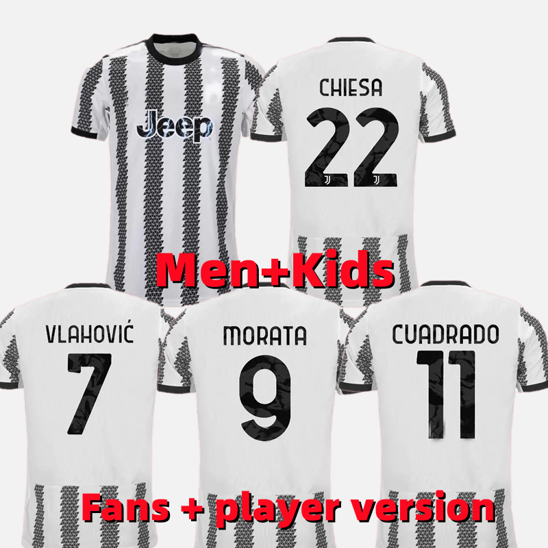 

2022 VLAHOVIC juventus soccer jersey home CHIELLO LIMITED EDITION 22 23 CUADRARO MORATA CHIESA McKENNIE football shirts chiellini bonucci Men kids fans player