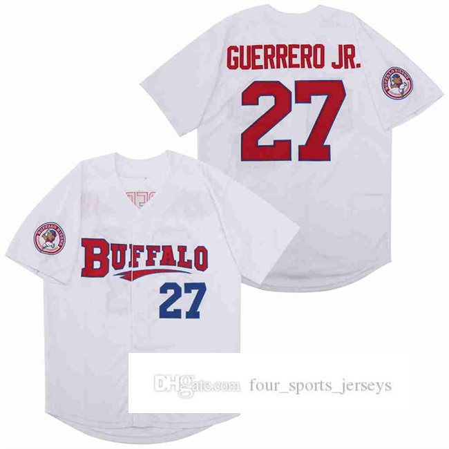 

Buffalo Bisons 27 Vladimir Guerrero Jr Movie Baseball jersey, As picture