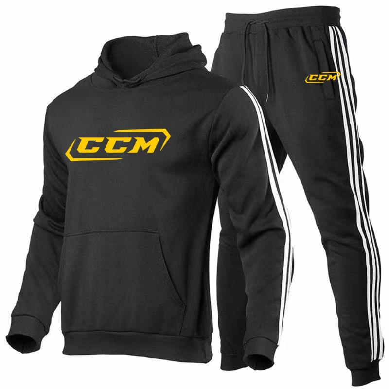 

Men' Tracksuits The Men' CCM Printing Fashionable High Quality Spring Autumn Hoodie Tracksuit Sweatpants Two Pieces Hooded Casual Sets