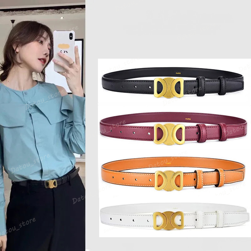 

Women Belts Designer Triumphal Buckle Lady Belt Waistband Leather Cintura Belts, Free
