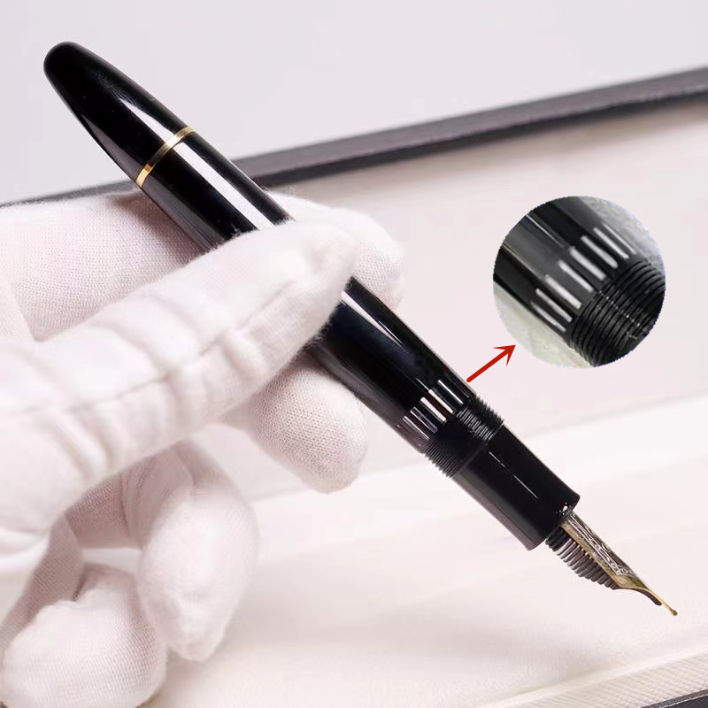 

2022 new style luxury 149 fountain pens stationery school office supplies top quality resin big barrel visual hollowed out design writing ink pens for gift, As pictures