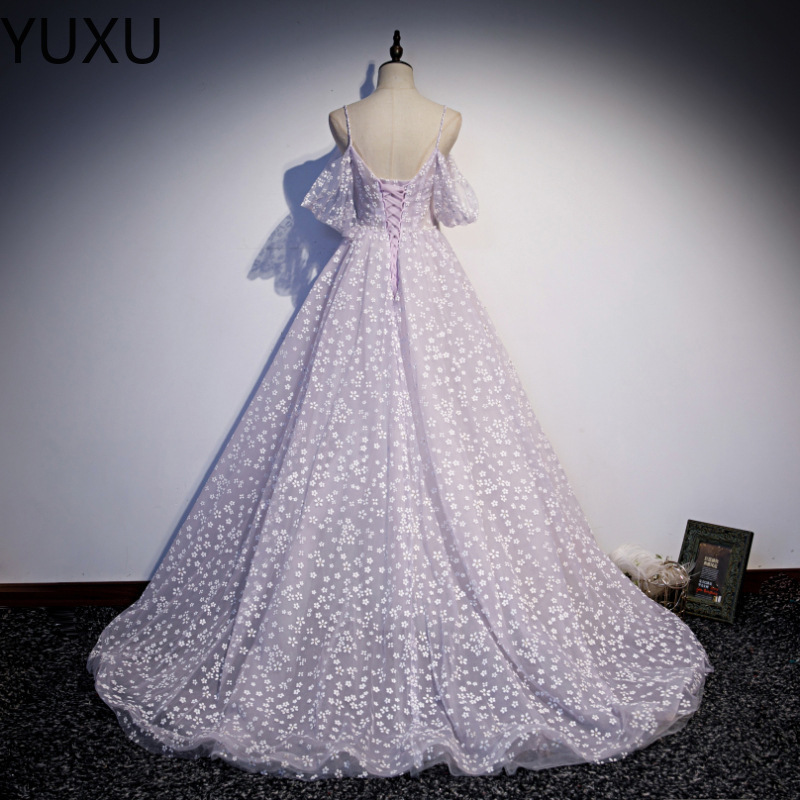 Gorgeous Burgundy Evening Dresses Arabic Off Shoulder Long short Sleeve Ruffles Pleats Long Party Occasion Gowns Prom Dress-image-790854507