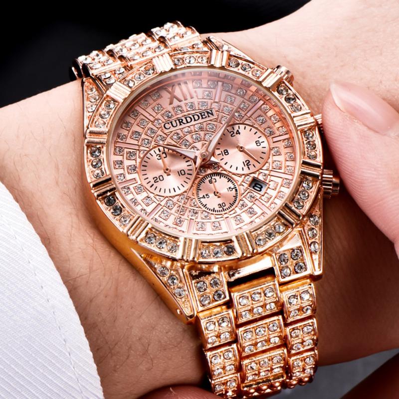 

Wristwatches Luxury Fashion Classic Brand Designer WristWatch Steel Man Golden Men's Watch Countdown Womens GoldWristwatches Wristwatche