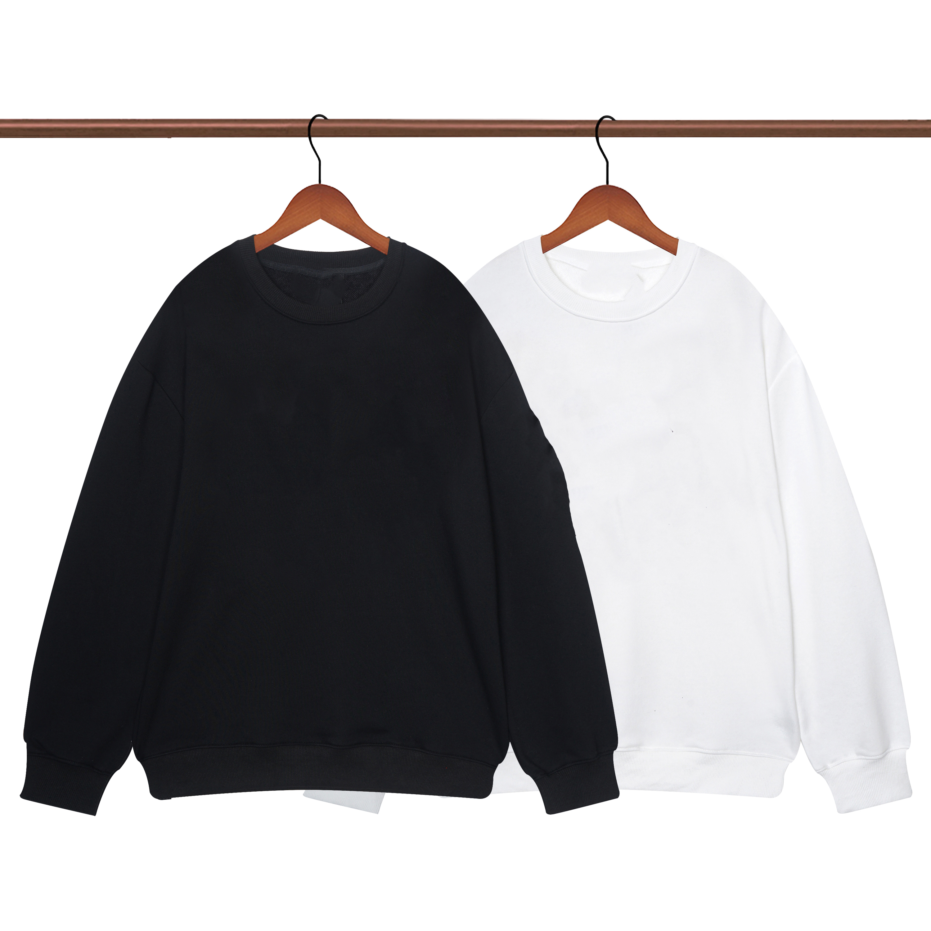 Men's Hoodies Waffle Stripe Pullover Loose Sweater Women's Cotton Couple Sweater