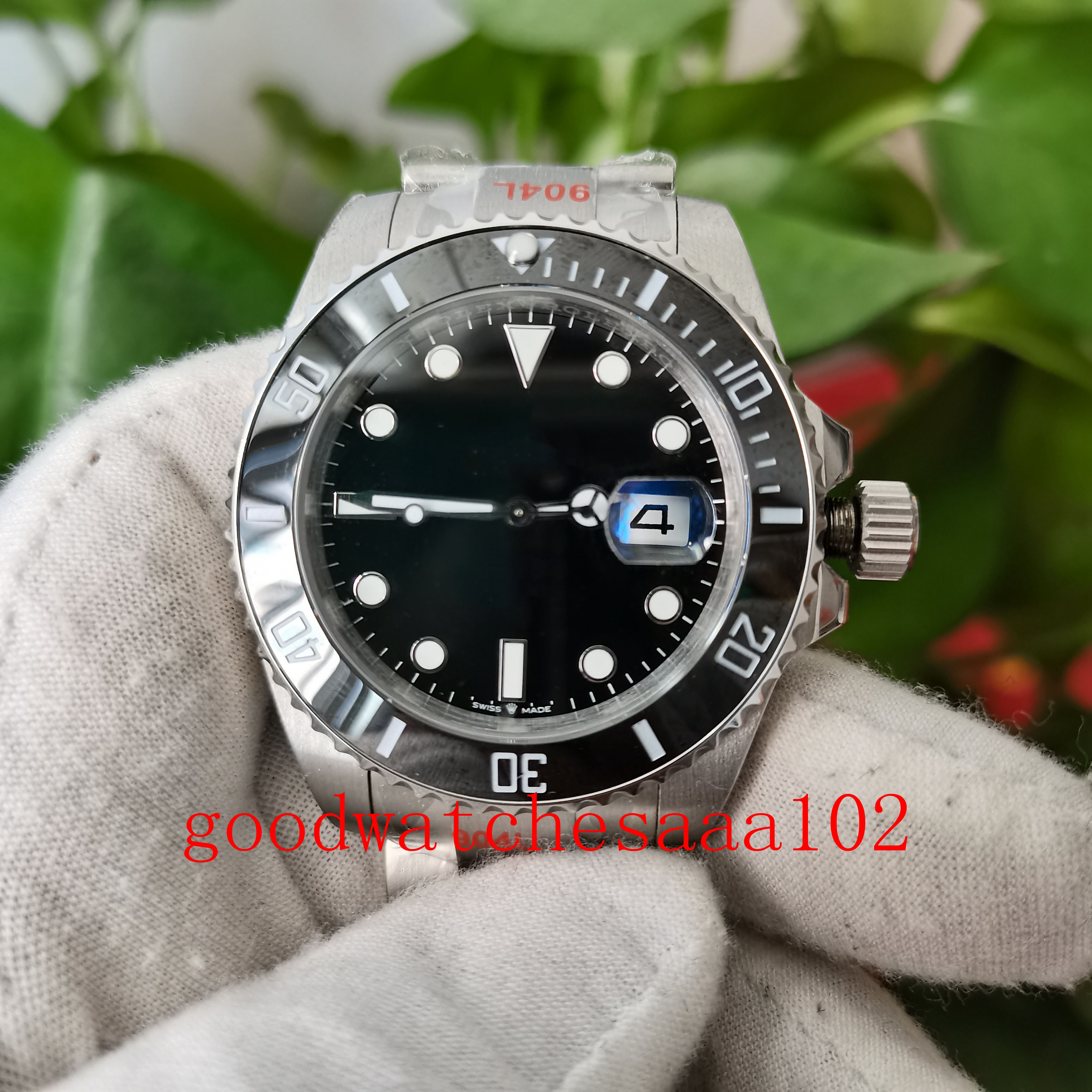 

u1 Factory Super Quality Watch Mens 40mm Black Dial Sapphire ETA 2813 Movement Stainless Steel bracelet Mechanical Automatic Watch Men's Wristwatches