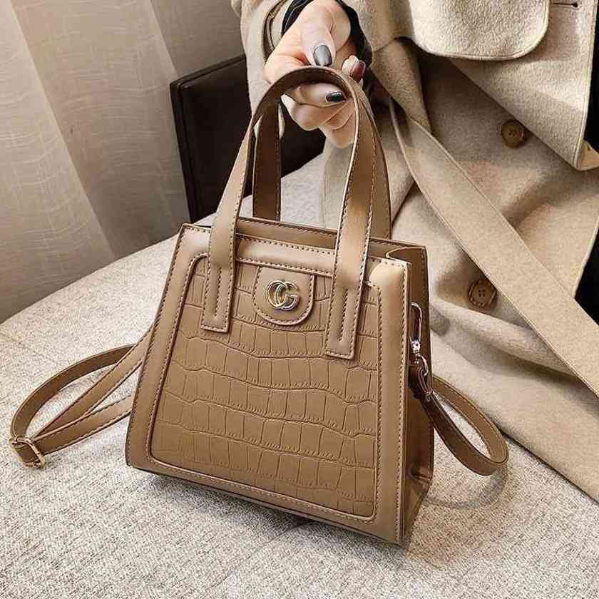 

20% off sitewide 2022 Top Design Luxury Bags women's in autumn and small square bag damp texture embossed large capacity Messenger Bag, Wine