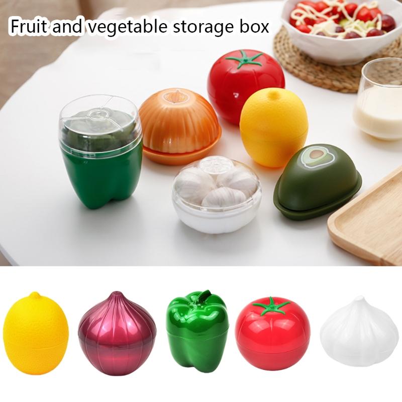 

Storage Bottles & Jars Kitchen Food Crisper Vegetable Container Onion Garlic Tomato Green Pepper Refrigerator Fresh Box S27 21