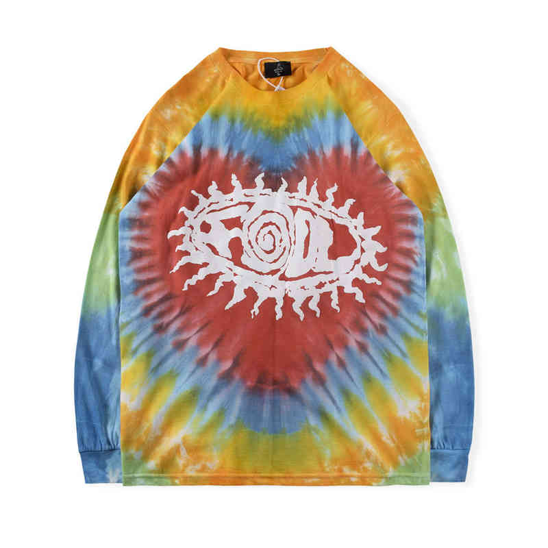 

Tie-Dye Love T-shirt Angel Land Tee Chicago Hidden Long SleeveT220721